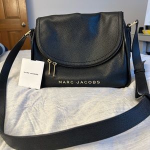 Marc Jacobs The Groove Black Leather Messenger Bag
